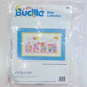 Bucilla Baby Collection 40855 Coss Stitch Kit 1994 MultiColor Chart 1994 New